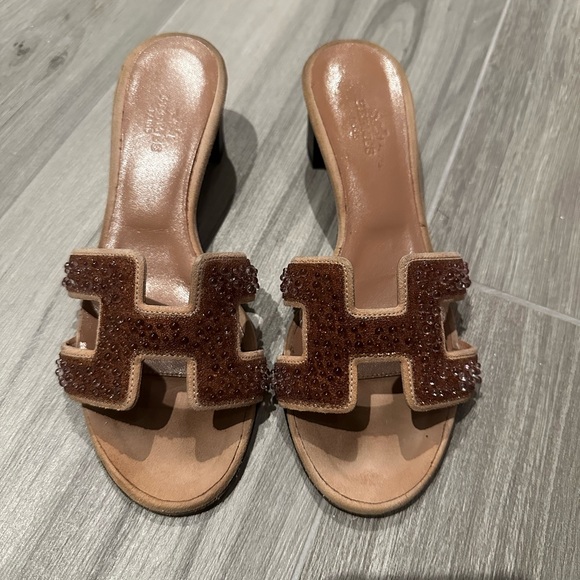Hermes Rhinestone Sandals - Picture 2 of 3